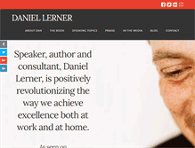 Tablet Screenshot of daniellerner.com